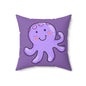 Cute Octopus Decorative Pillow, Playful Cushion for Kids, Ocean-Themed Home