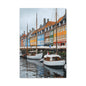 Coastal Canvas Print, Vibrant Harbor Art, Nautical Home Decor, Gift for Sailors, Maritime Wall Art