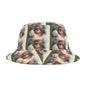 Artistic Cat Bucket Hat, Trendy Animal Hat