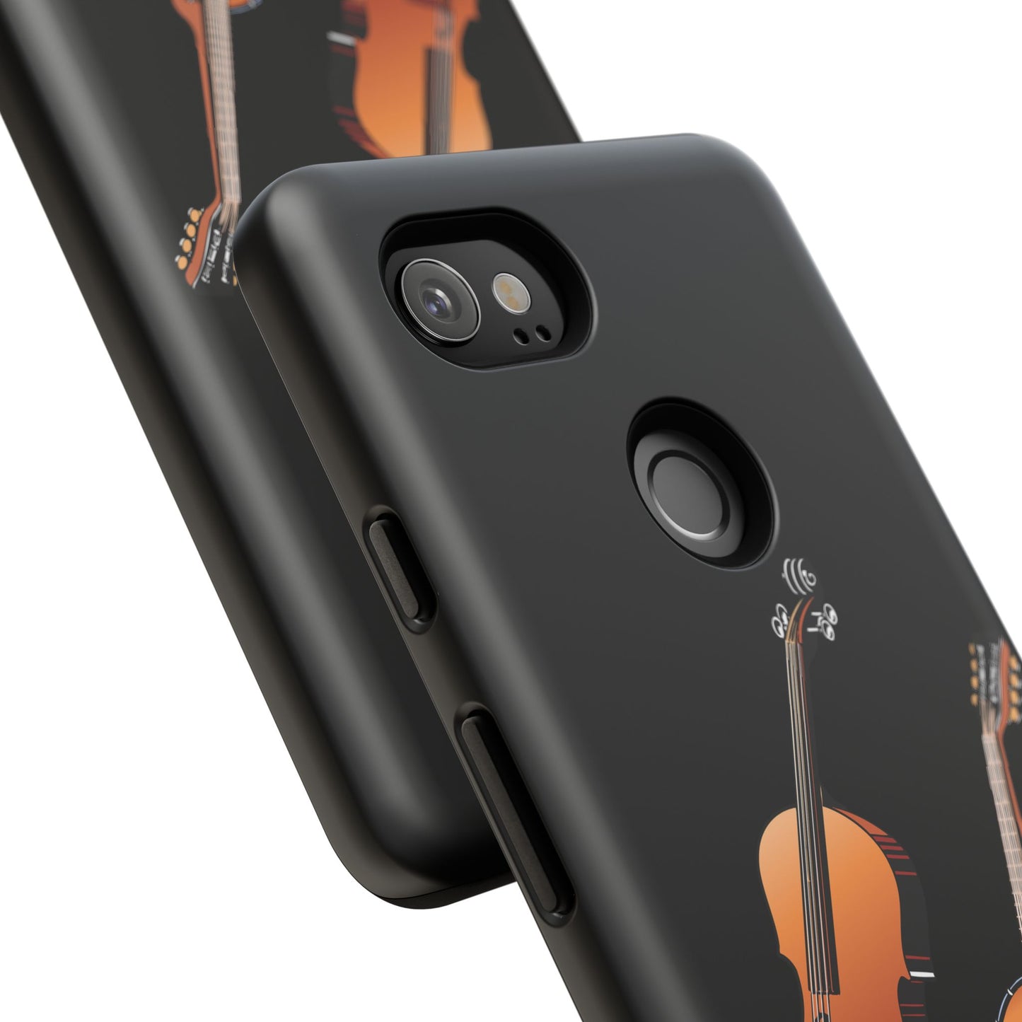 Musical Instrument Phone Case - Violin & Banjo Design, Music Lover Gift, Unique Phone Cover, Holiday Gift, Durable Tough Cases