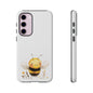 Bee Phone Case, Cute Bee Design, Tough Phone Cover, Gift for Nature Lovers, Floral Bee Mobile Case, Bee-themed Accessory