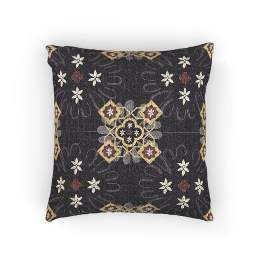 Boho Woven Pillow, Cozy Home Decor, Vintage Accent Cushion, Stylish Throw Pillow for Living Room, Handmade Textile Art