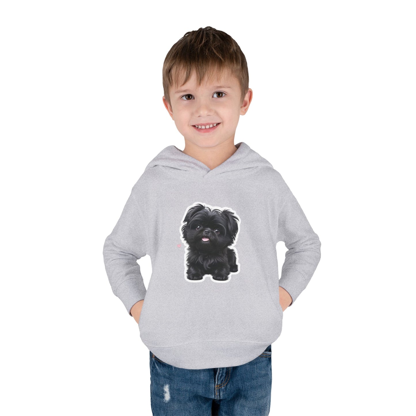 Cute Toddler Hoodie with Adorable Dog Design, Baby Gift, Winter Wear, Kids Sweatshirt, Comfortable Pullover