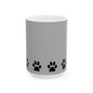 Paw Print Ceramic Mug - Ideal for Pet Lovers, Dog Owners, Animal Enthusiasts, Gift for Pet Birthdays, Cozy Coffee Moments, Kitchen Decor