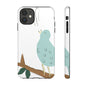 Birdsong Phone Case — Cute Blue Bird on Branch Protective Case