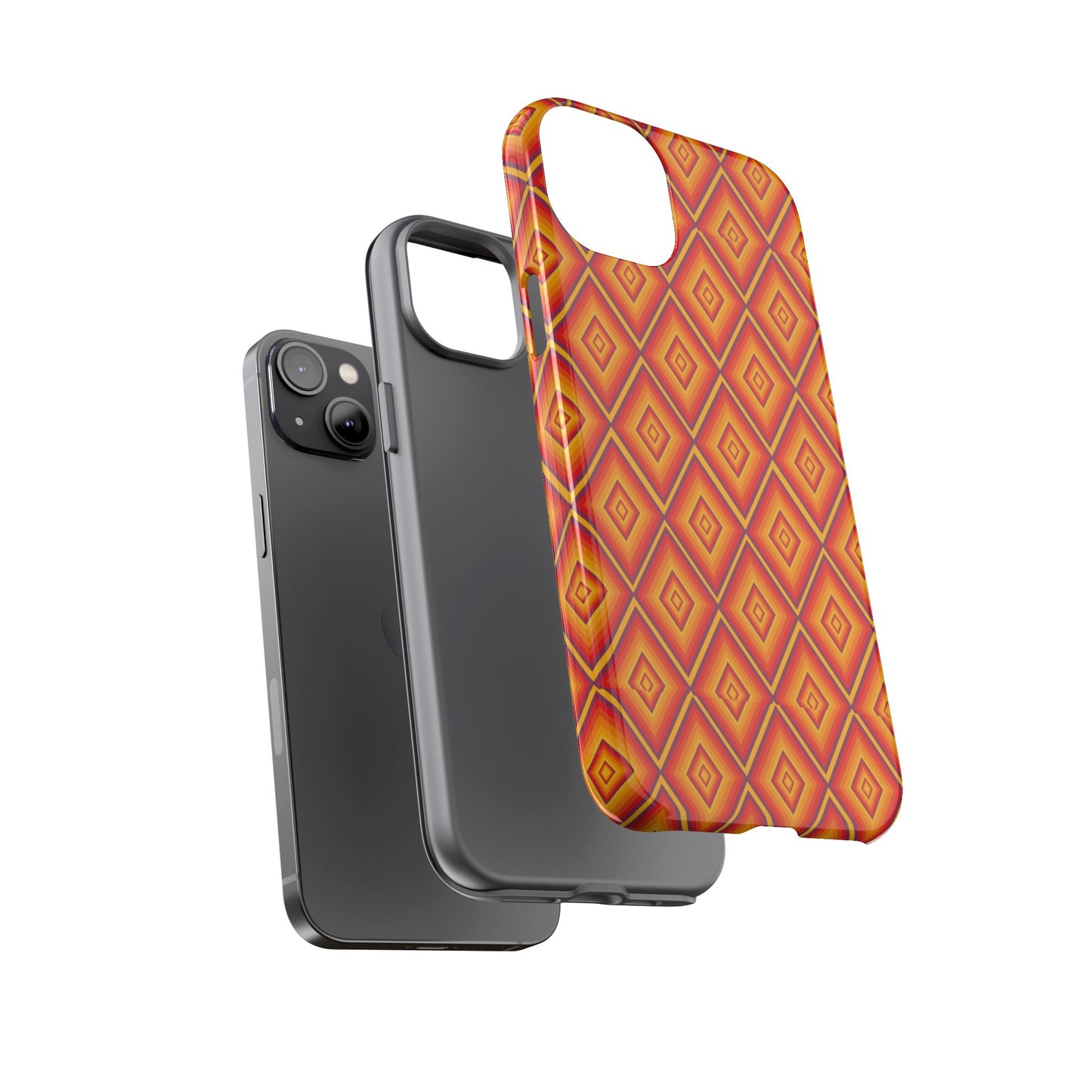 Geometric Phone Case, Tough Cases for Protection, Stylish Smartphone Cover, Vibrant Patterned Phone Accessory, Unique Gift Idea, [...]