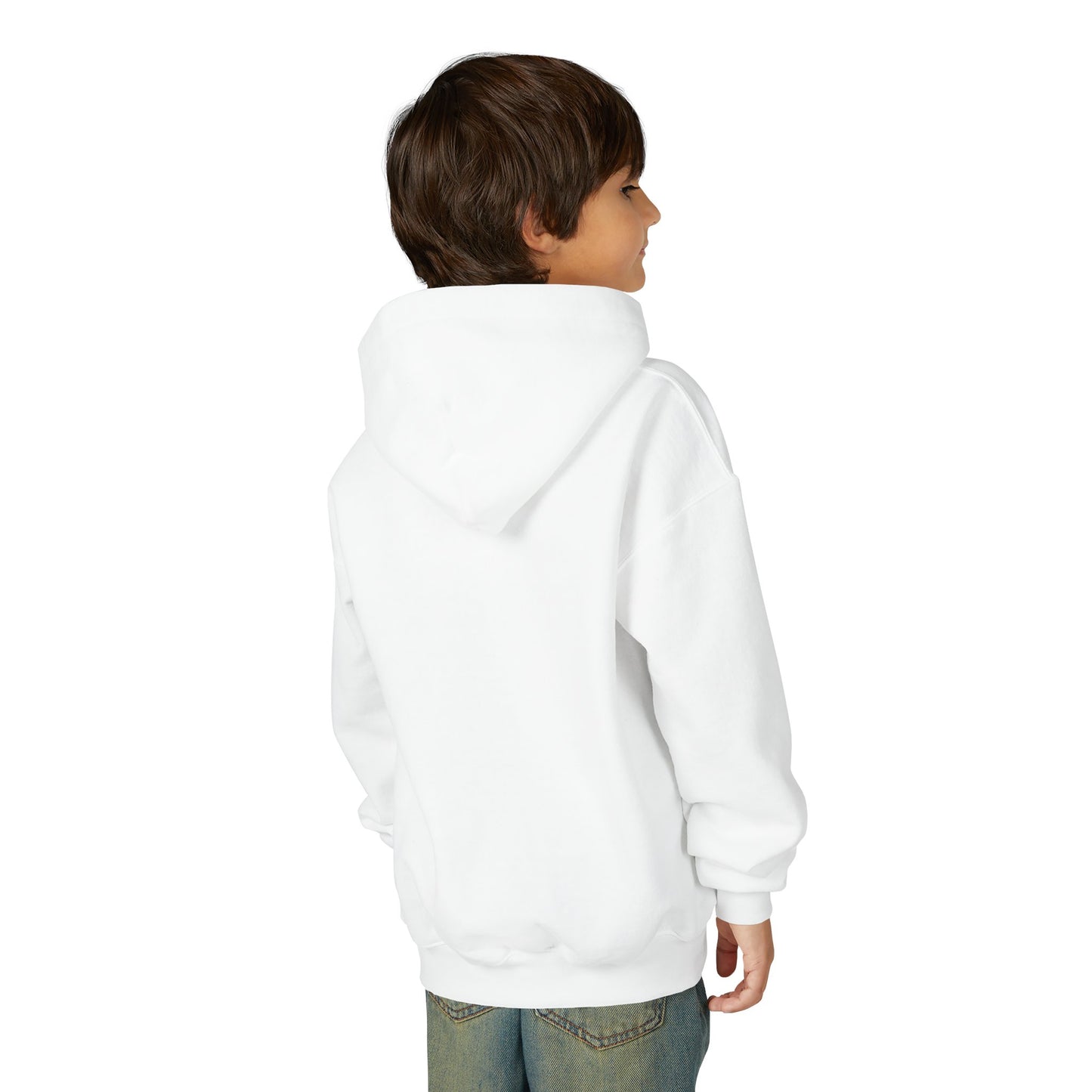 Cute Anime Girl & Puppy Youth Hoodie — Kawaii Kids Pullover for Anime Fans