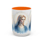 Serene Virgin Mary Accent Coffee Mug