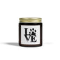 Pet Love Scented Candles - Coconut Apricot Wax for Dog Lovers, Gift for Pet Owners, Home Decor, Cozy Atmosphere, Valentine's Day