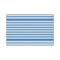 Striped Blue Heavy-Duty Floor Mat — Durable Non-Slip Entry Rug