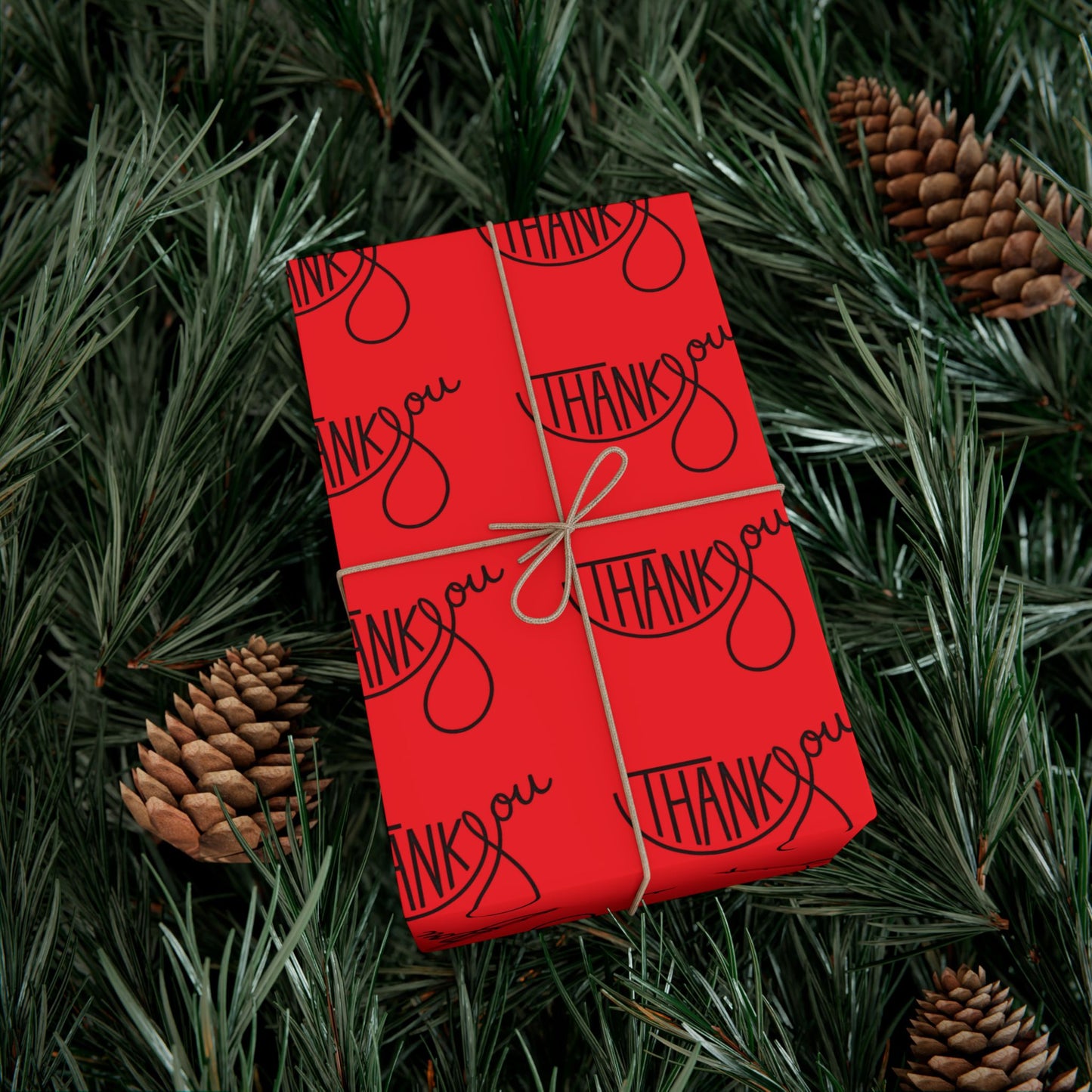 Gift Wrap Paper — 'Thank You' Patterned Wrapping Paper