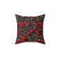 Elegant Floral Decorative Pillow, Rose Flower Cushion, Cozy Home Decor, Gift Idea for Weddings, Birthdays, Housewarming