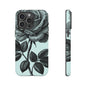 Elegant Floral Phone Case, Tough Cases for iPhones, Black Rose Design, Gift for Her, Stylish Phone Cover, Birthday Gifts