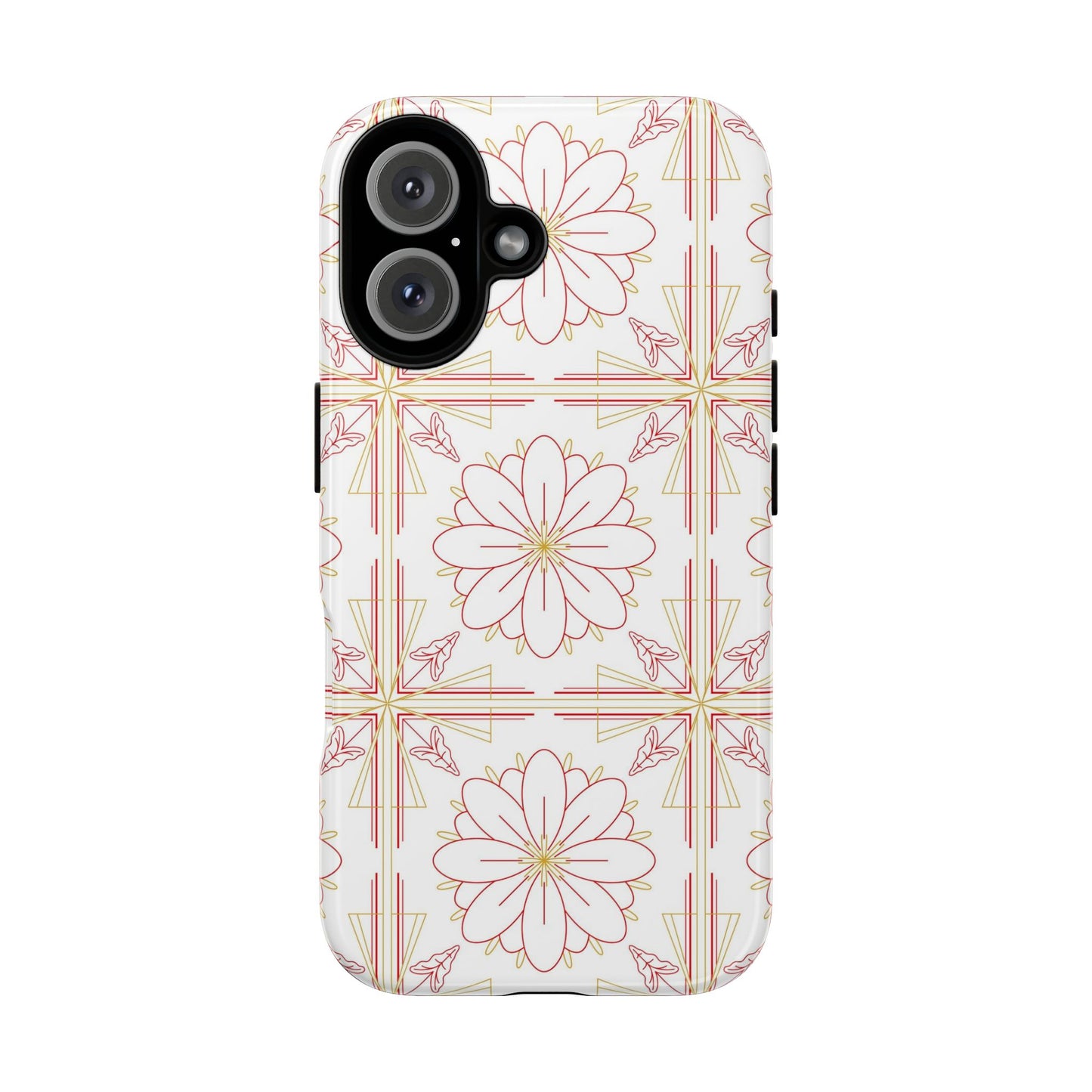 Floral Pattern Phone Case - Stylish Tough Case, Flower Design, Cute Mobile Cover, Phone Accessory, Gift for Her, Spring Style