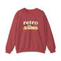 Retro Vibes Crewneck Sweatshirt, Unisex Vintage Style, Cozy Fall Fashion, Gift for Music Lovers, Chill Weekend Wear
