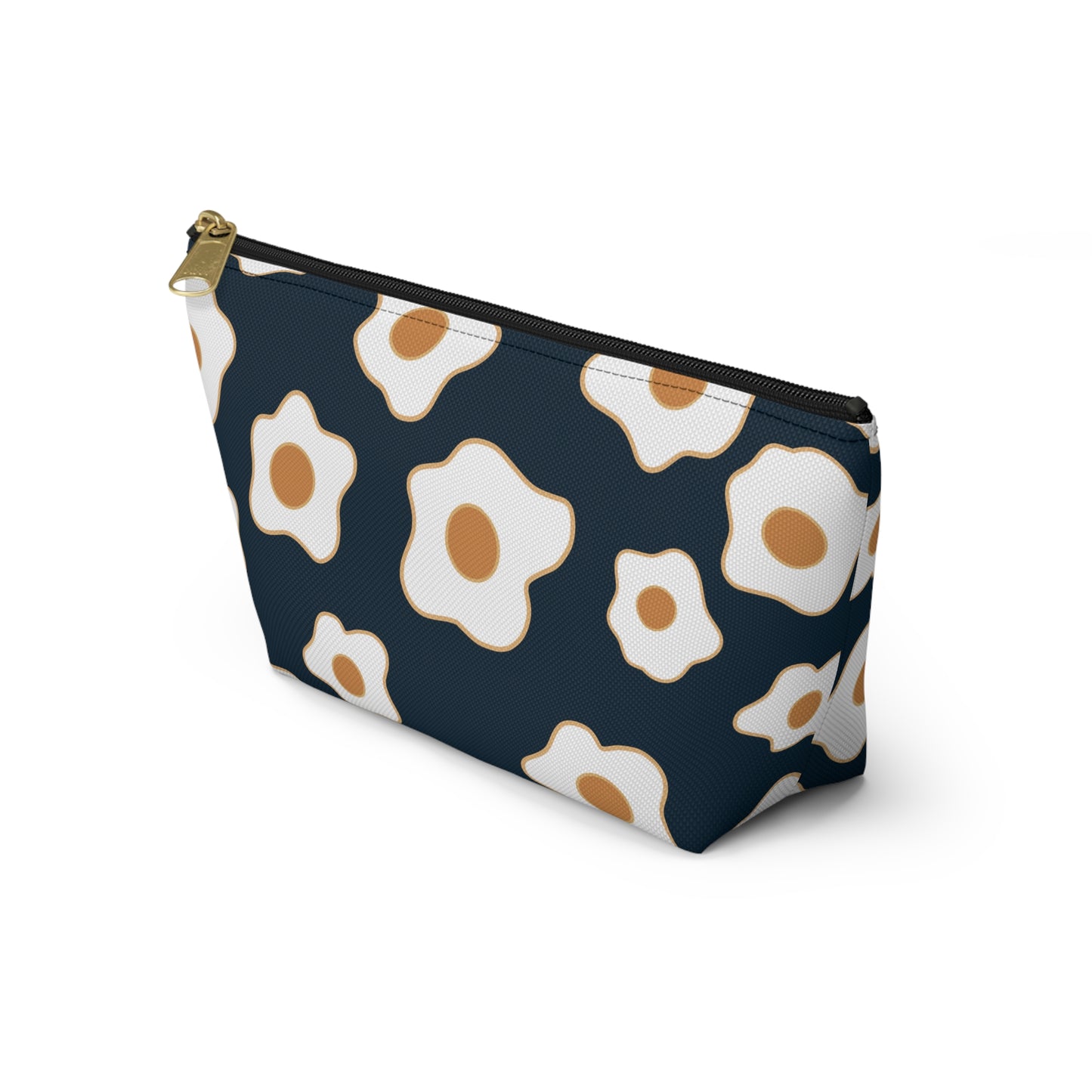Egg Pattern Accessory Pouch | Cute Makeup Bag, Travel Organizer, Gift for Her, Egg Lover, Fun Pouch, Floral Cosmetic Bag