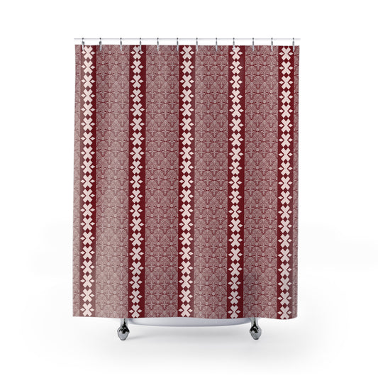 Elegant Geometric Shower Curtain - Boho Decor, Bathroom Style, Gift for Her, Home Upgrade, Modern Design