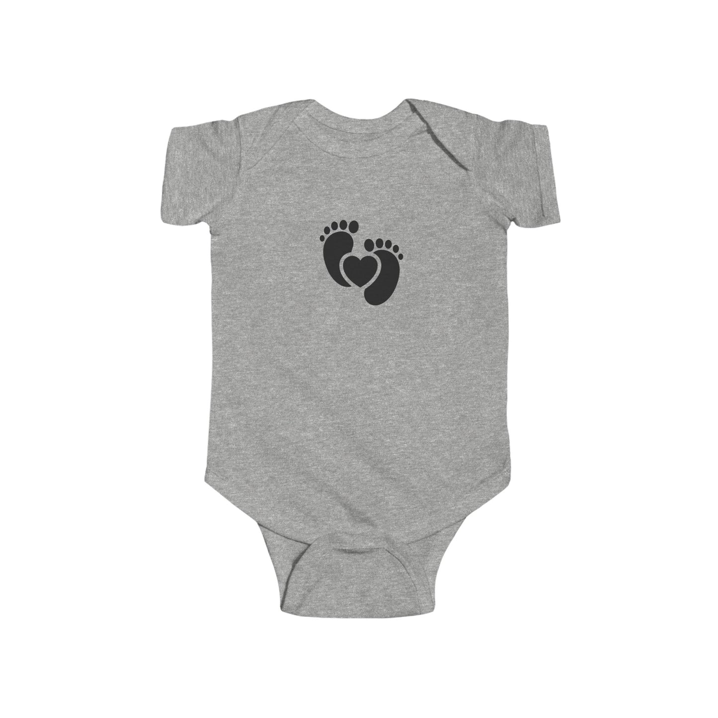 Adorable Infant Bodysuit with Heart and Feet Design - Perfect for Baby Showers, Newborn Gifts, Cute Outfits, Family Photos, and [...]