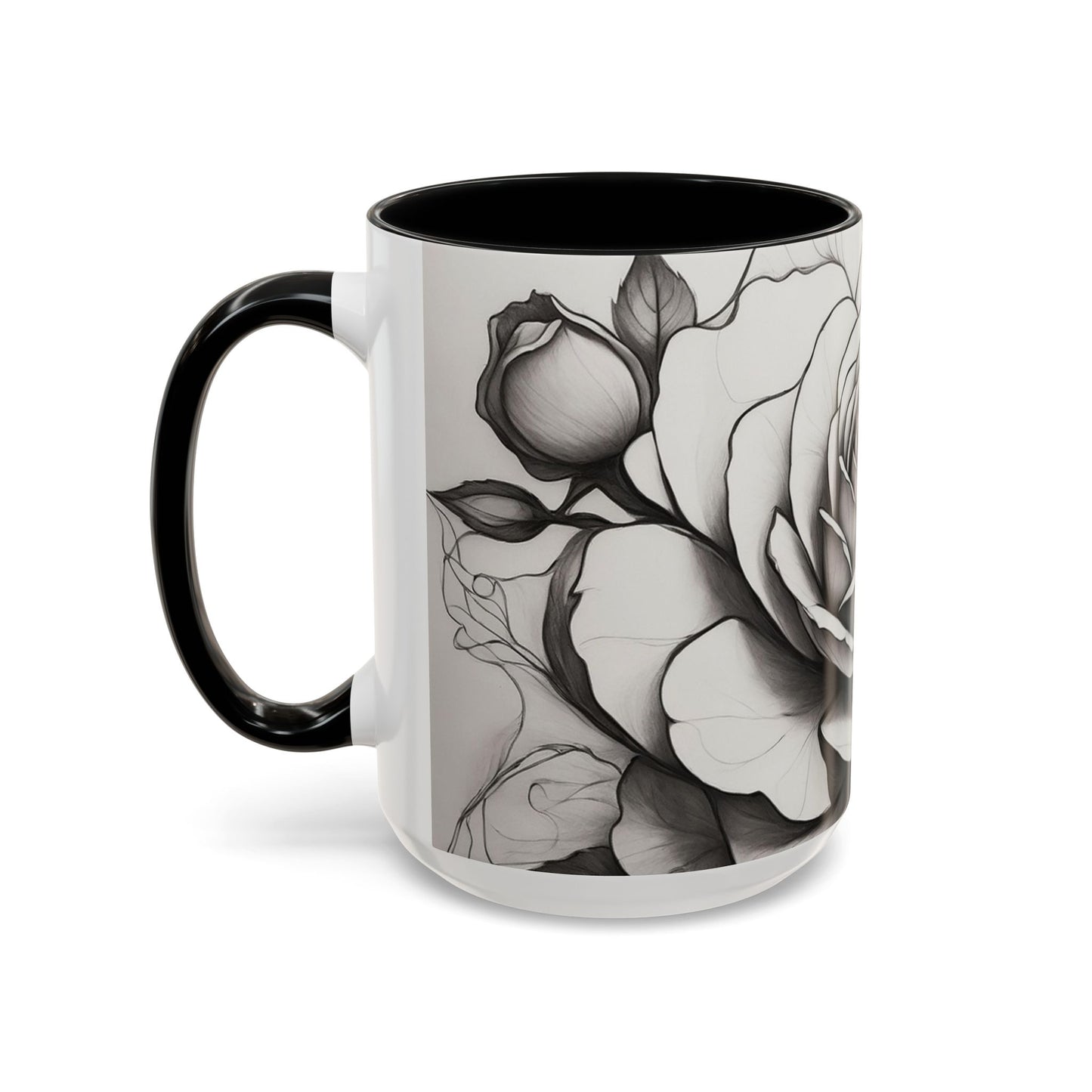 Elegant Floral Coffee Mug - Perfect Gift for Flower Lovers, Mother's Day, Birthdays, Home Decor, Office Use