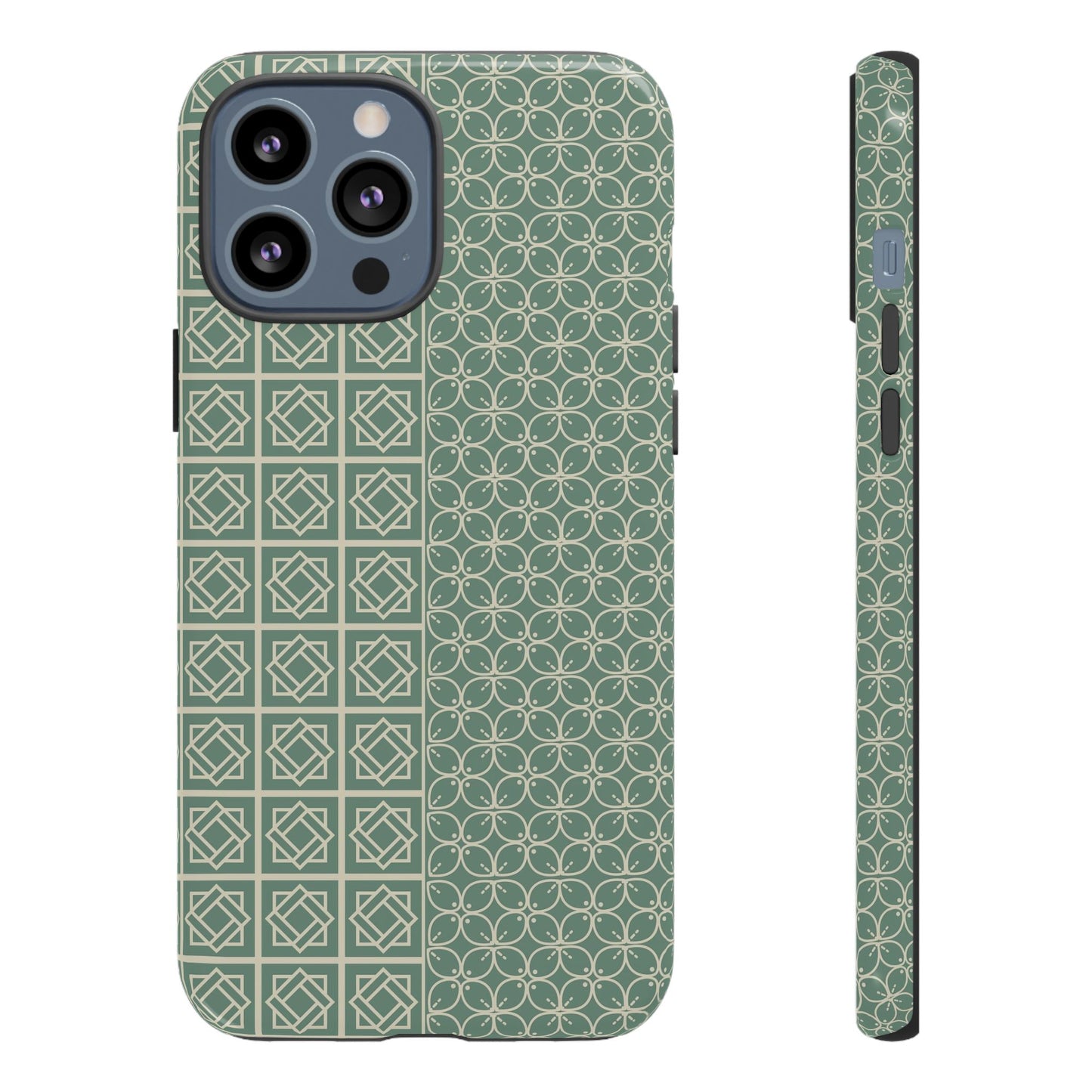 Stylish Phone Case with Geometric Patterns, Tough Cases, Durable Cell Phone Cover, Trendy Smartphone Accessory, Functional Gift Idea
