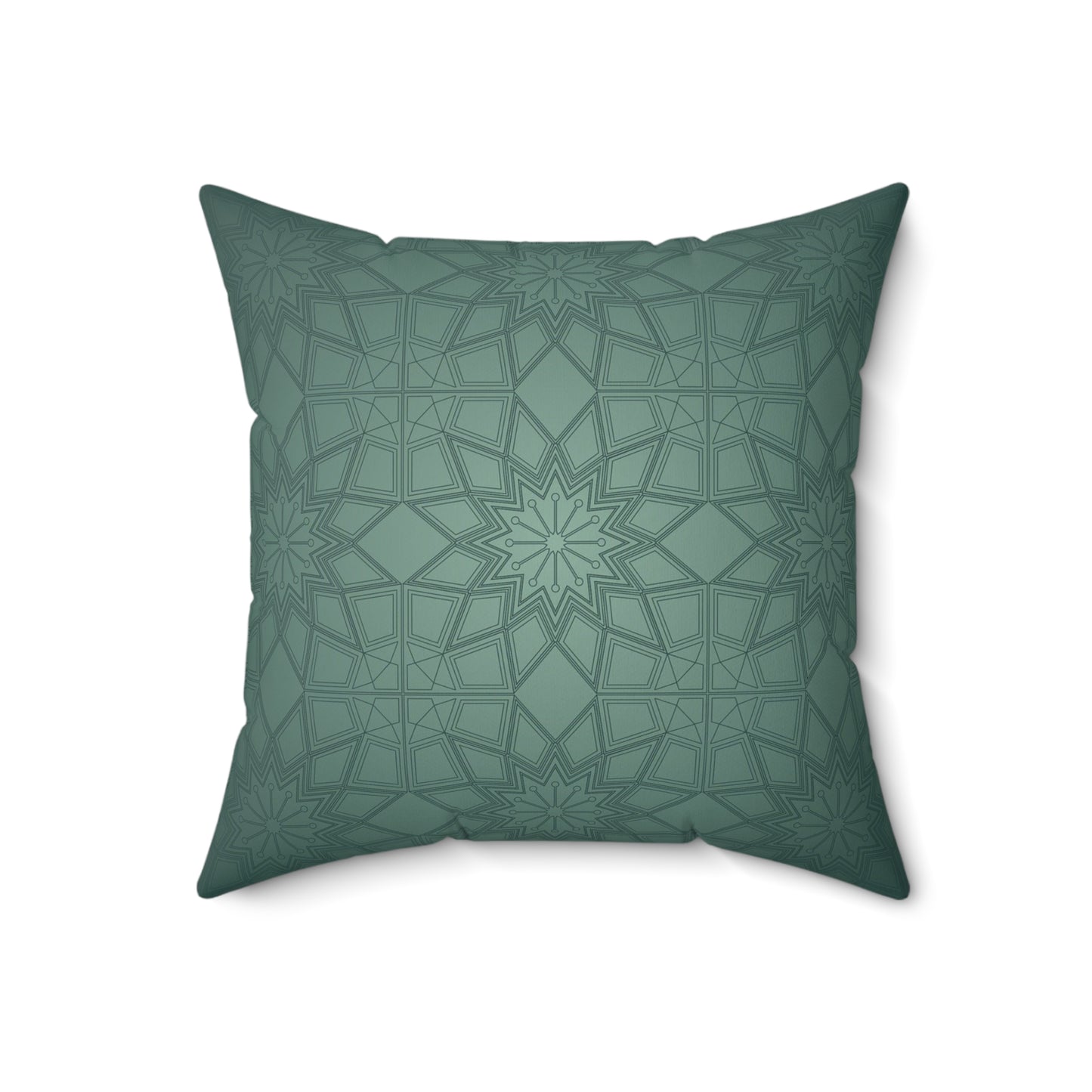 Boho Decorative Pillow | Cozy Home Accent, Gift for Her, Living Room Decor, Green Patterned Cushion, Stylish Throw Pillow