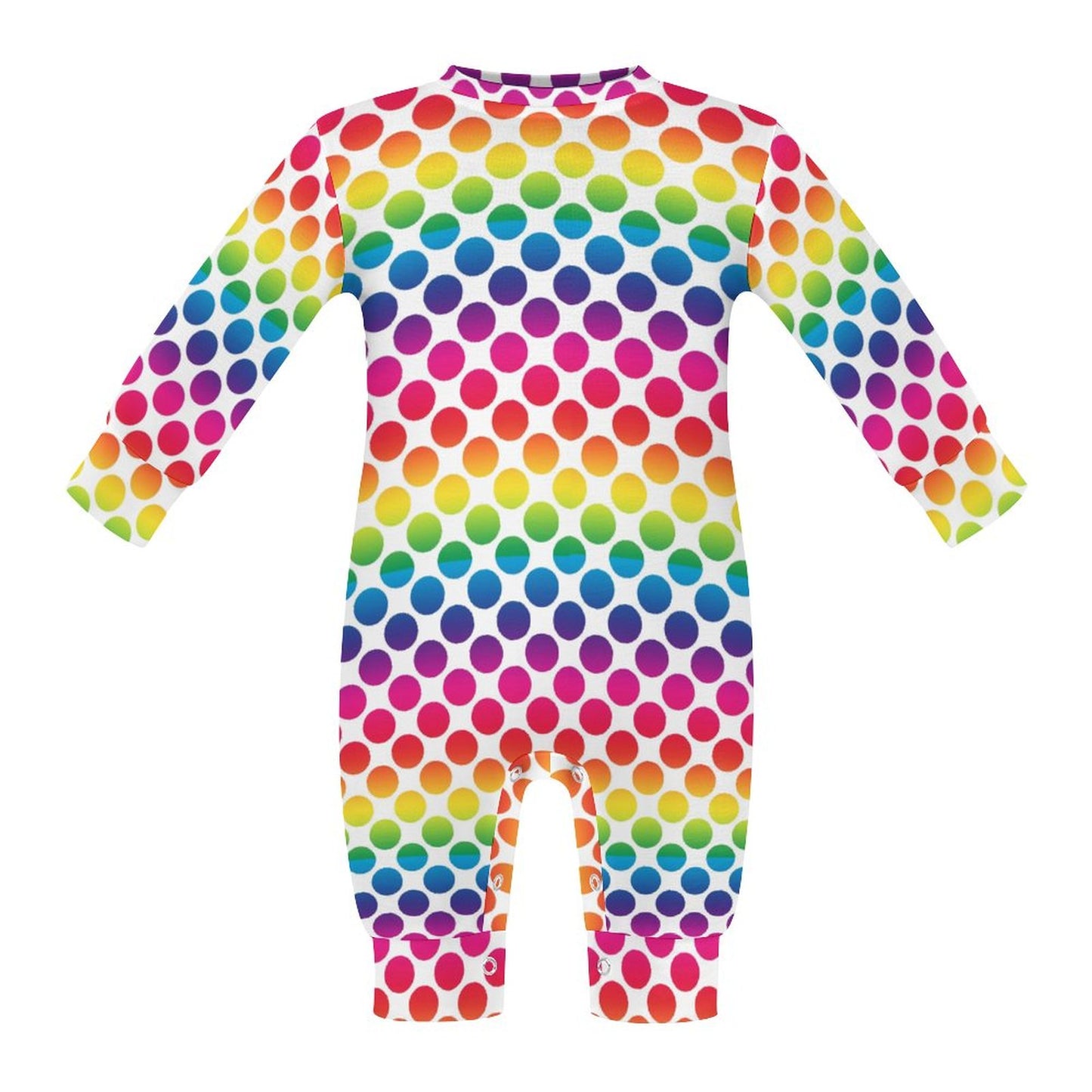 Rainbow Long Sleeve Baby Romper