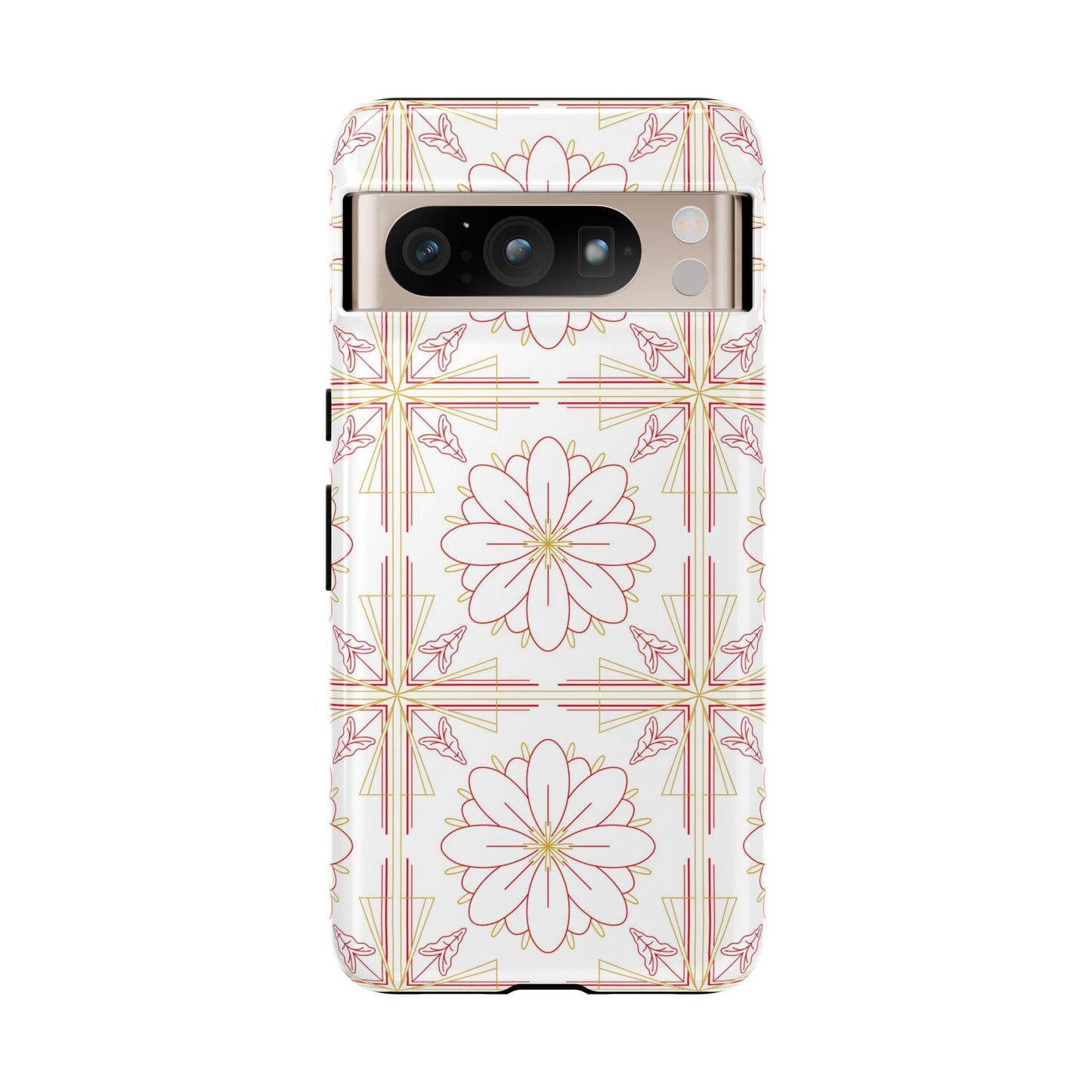 Floral Pattern Phone Case - Stylish Tough Case, Flower Design, Cute Mobile Cover, Phone Accessory, Gift for Her, Spring Style