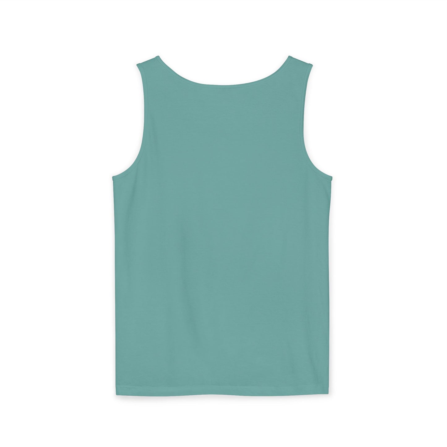 5-Star "WANTED" Garment-Dyed Tank Top, Unisex Summer Shirt, Gift for Him/Her, Trendy Casual Wear, Pool Party Outfit, Unique Graphic Tee