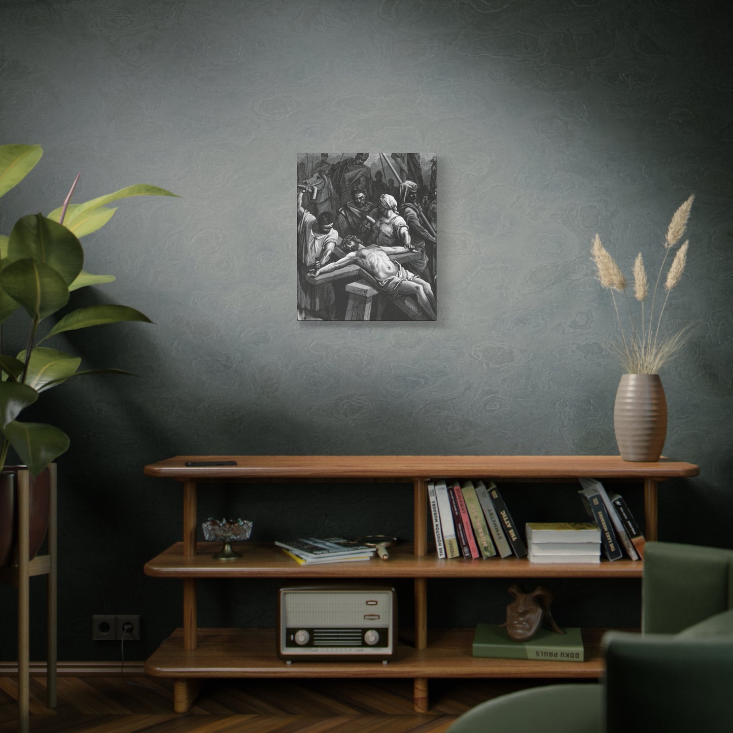Crucifixion Art Matte Canvas Print – Stretched Religious Wall Decor