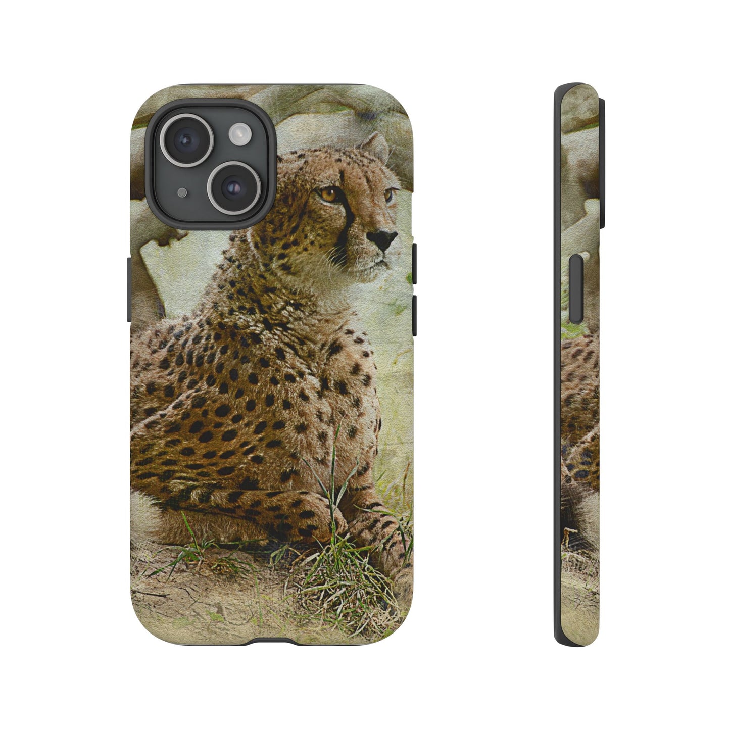 Cheetah Phone Case, Tough Cases, Animal Lover Gift, Wildlife Protection, Eco-Friendly Mobile Cover, Unique Phone Accessory