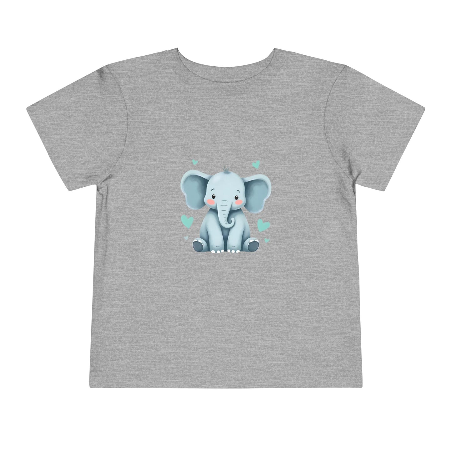 Adorable Elephant Toddler Tee, Kids Short Sleeve Shirt, Cute Baby Clothes, Elephant Lover Gift, Birthday Outfit