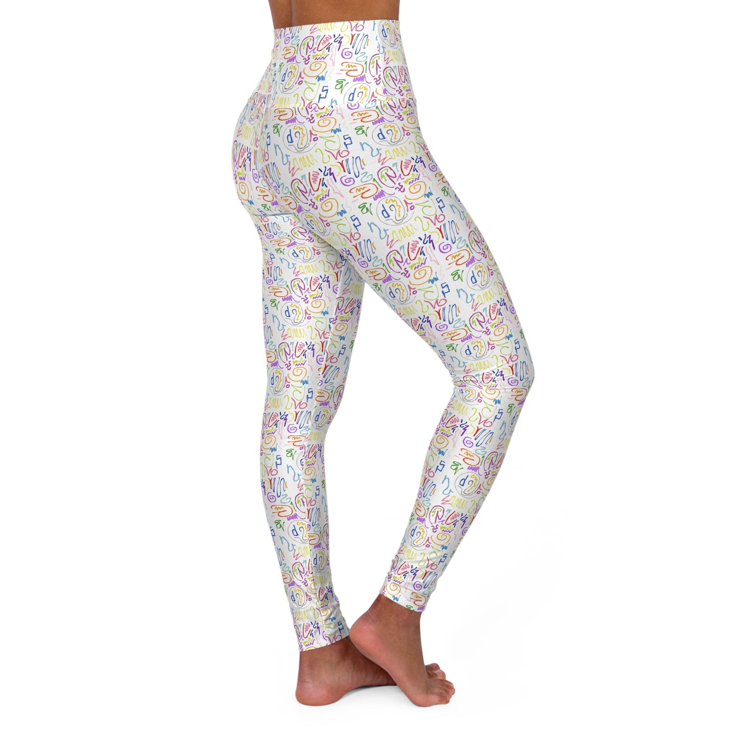 Colorful High Waisted Yoga Leggings, Fitness Apparel, Comfortable Activewear, Yoga Gifts, Trendy Workout Pants