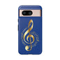Tough Cases Blue and Gold Musical Note