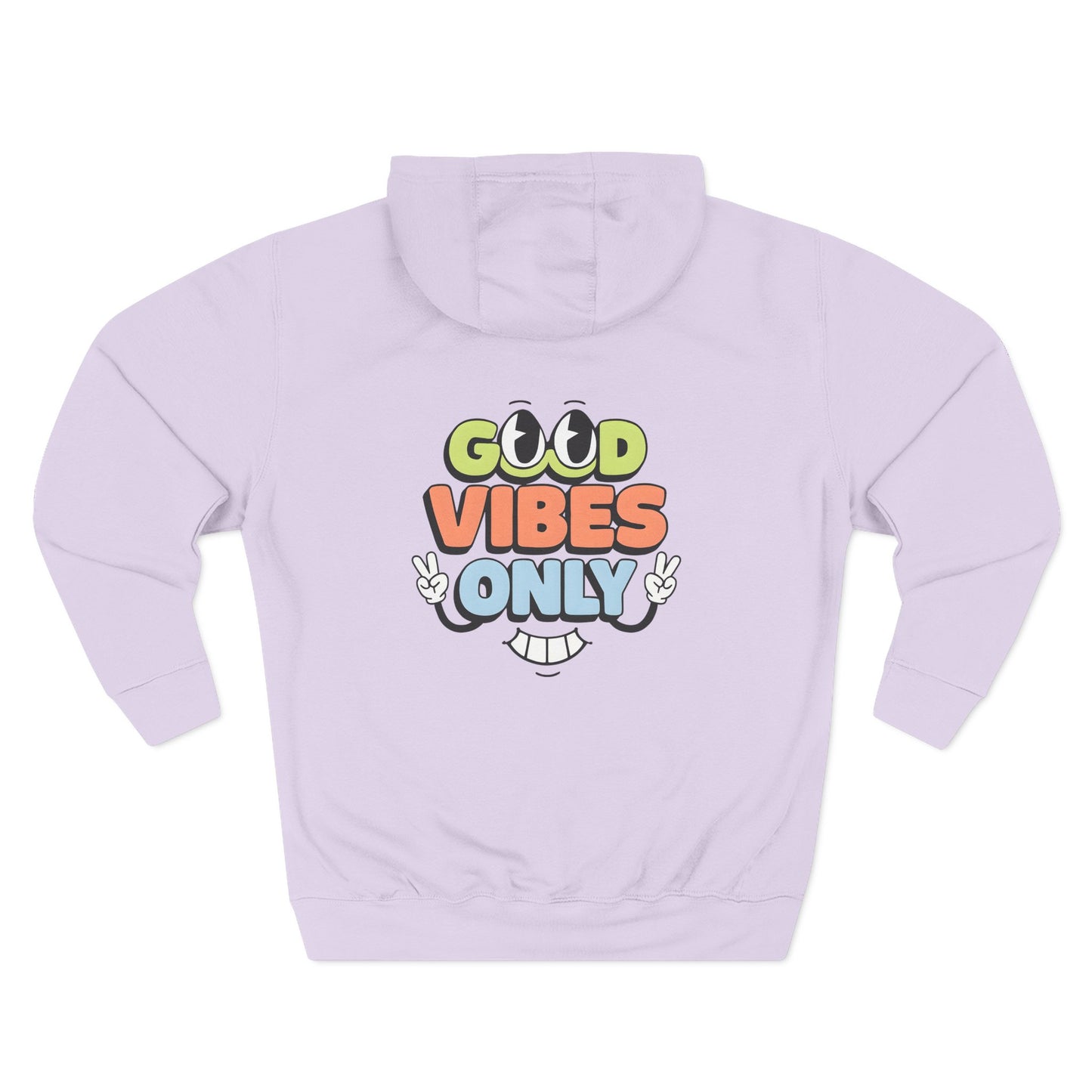 Good Vibes Only Fleece Hoodie for Positive Energy Lovers, Motivational Comfort, Chill Attire, Casual Wear, Gift for Friends