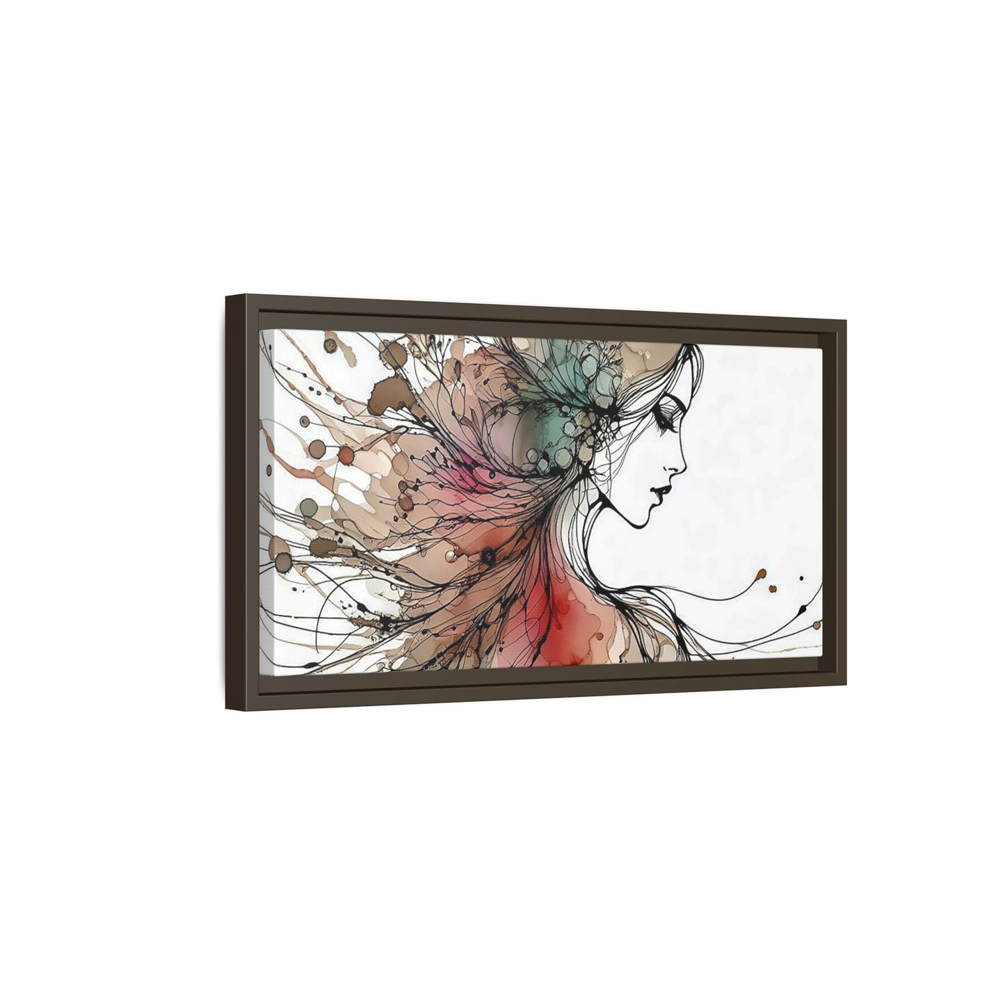 Matte Canvas, Framed (Multi-color) - Girl Whispers