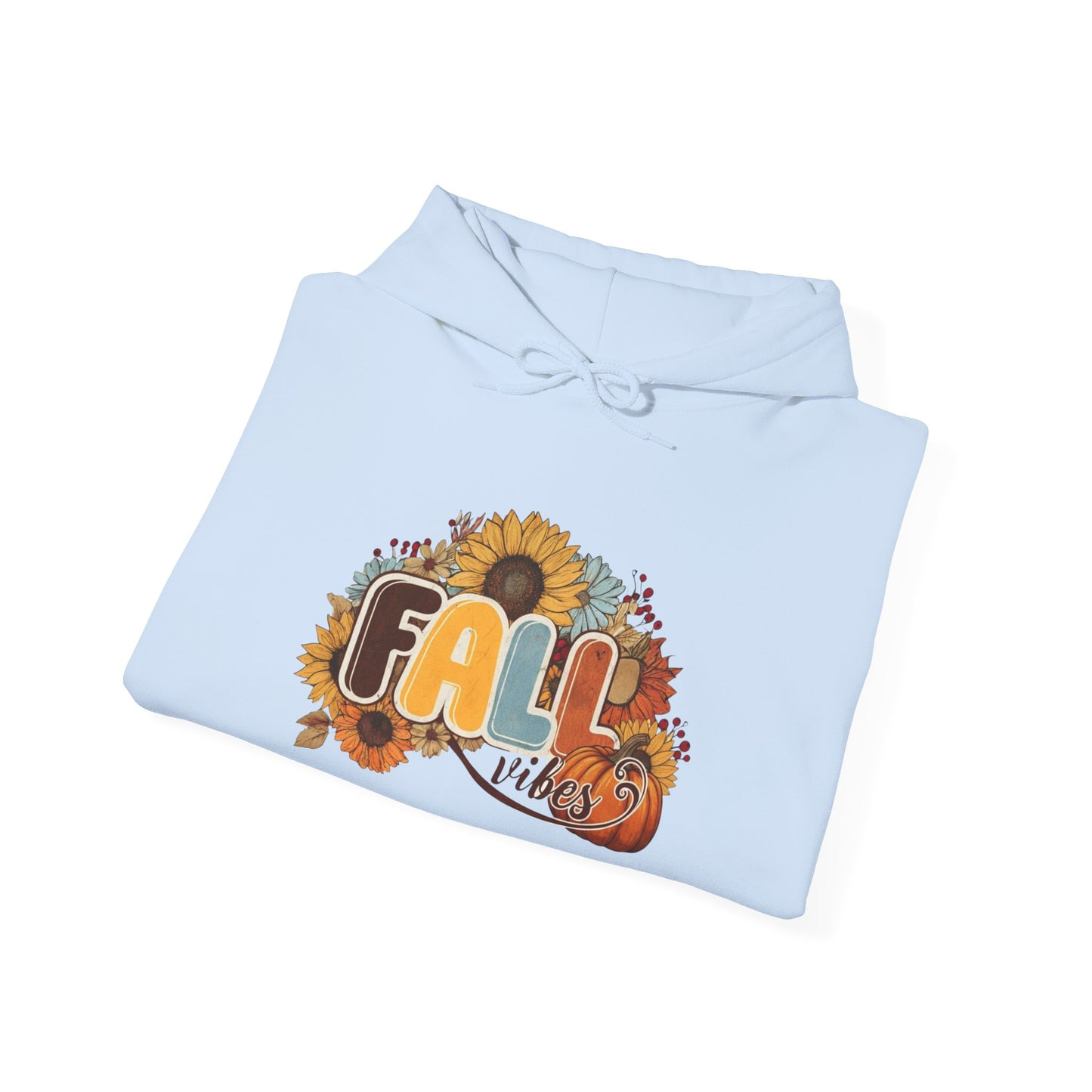 Cozy Fall Vibes Hoodie, Unisex Sweatshirt for Autumn, Pumpkin Design, Perfect for Thanksgiving, Gift for Friends, Seasonal Wear