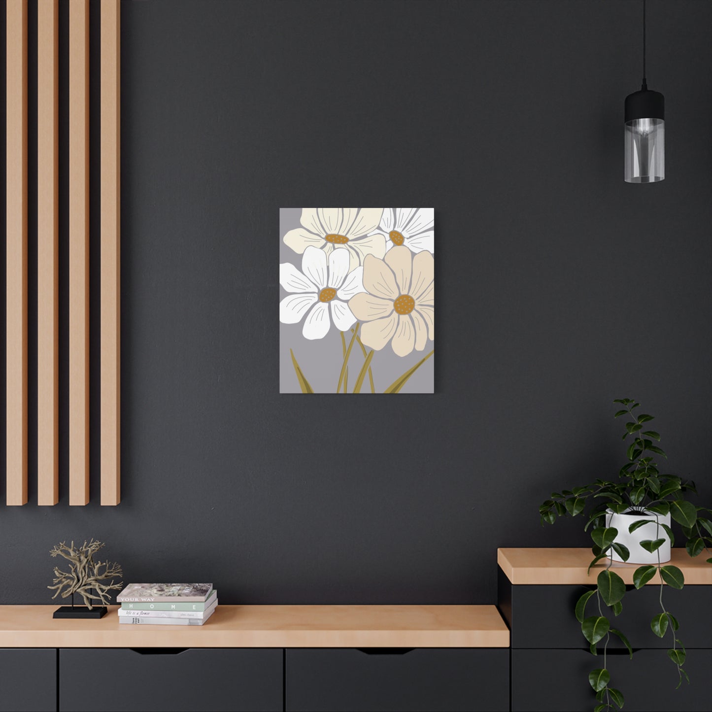 Copy of Copy of Matte Canvas, Stretched, 1.25" Tulips Pink and Purple Flowers