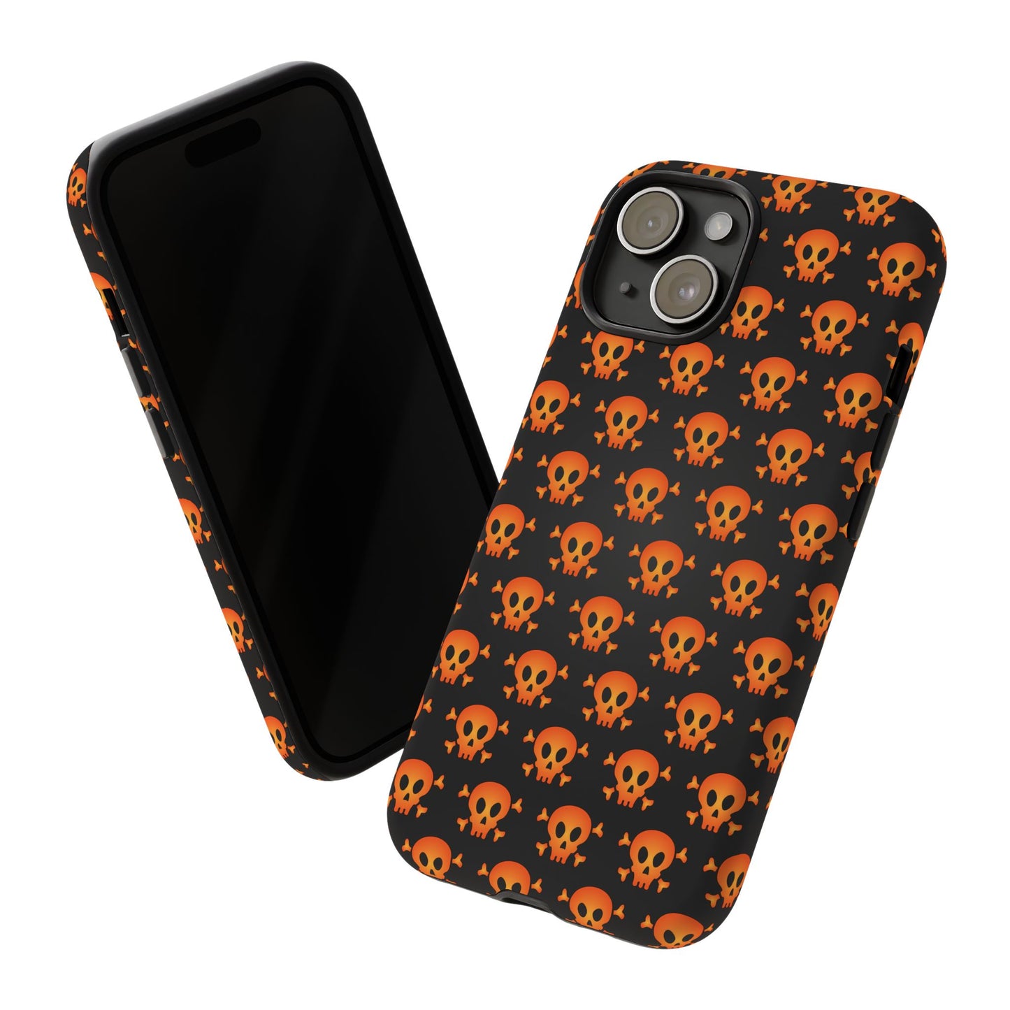 Halloween Skull Phone Case, Spooky Mobile Cover, Trick or Treat Accessory, Goth Gift, Skull Pattern Design