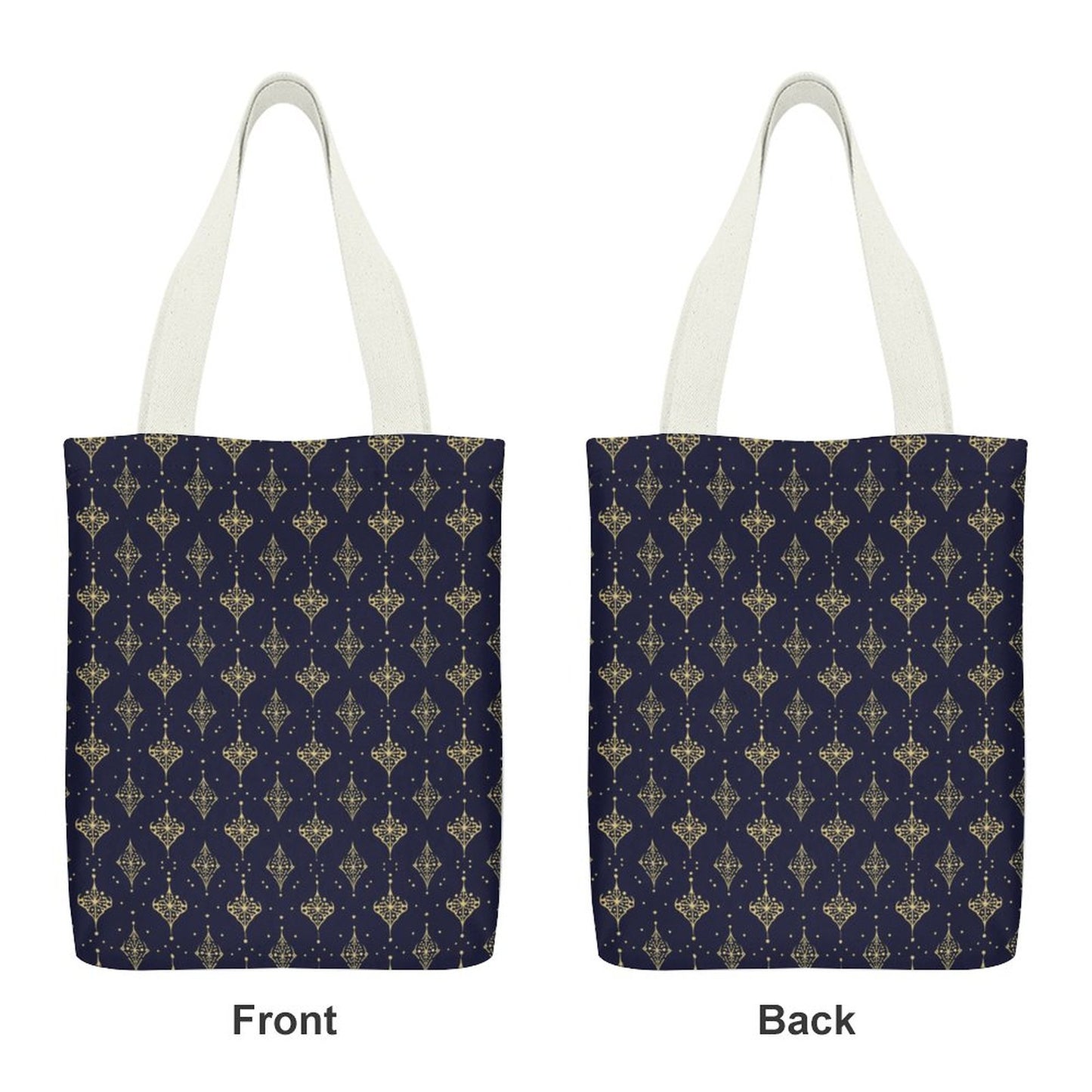 Canvas Material Tote Bags with Interior Pocket
