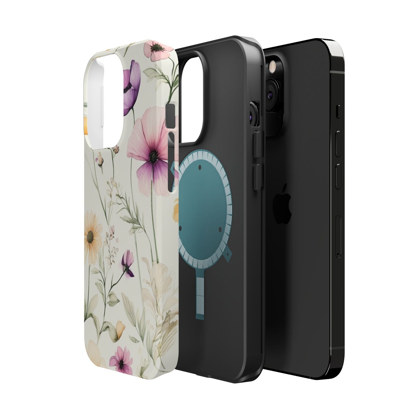 Floral Watercolor Magnetic Impact-Resistant Phone Case