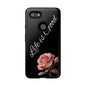 Floral Phone Case - Life is Good, Tough Phone Cover, Gift for Her, Rose Design, Personalized Phone Accessory, Stylish Tech Protector