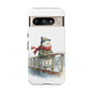 Snowman Phone Case – Winter Holiday Gift, Cute Snowman Design, Winter Accessories, Protective Phone Case, Unique Christmas Present