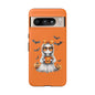Halloween Ghost Phone Case, Cute Cat Ghost Case, Autumn Phone Cover, Spooky Season Gift, Trick or Treat Case
