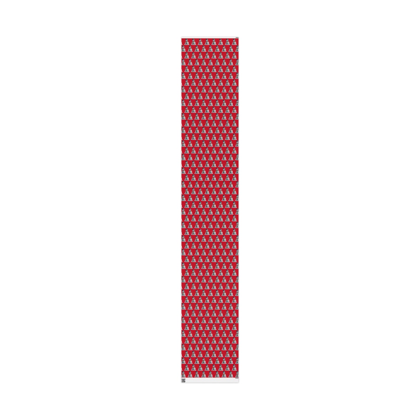 Red Snowman Wrapping Paper Roll – Festive Holiday Gift Wrap with Cute Snowmen Pattern