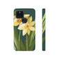 Floral Phone Case - Yellow Daffodil Design, Tough Phone Cover, Spring Decor, Floral Gift, Nature-Inspired Accessories