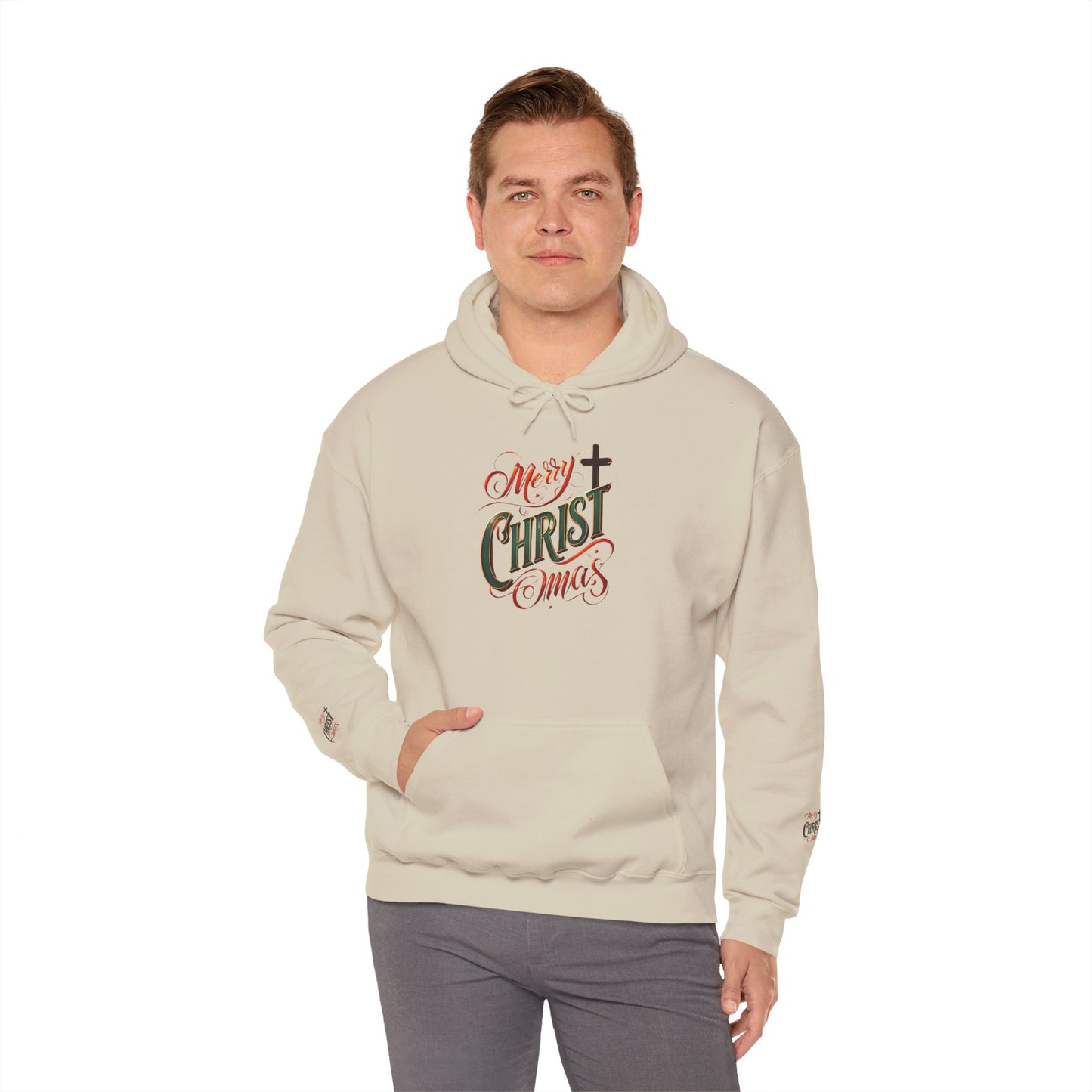 Merry Christmas Hoodie, Cozy Unisex Sweatshirt for Holiday Gatherings, Festive Gift Idea for Him/Her, Winter Apparel, Christmas Sweater