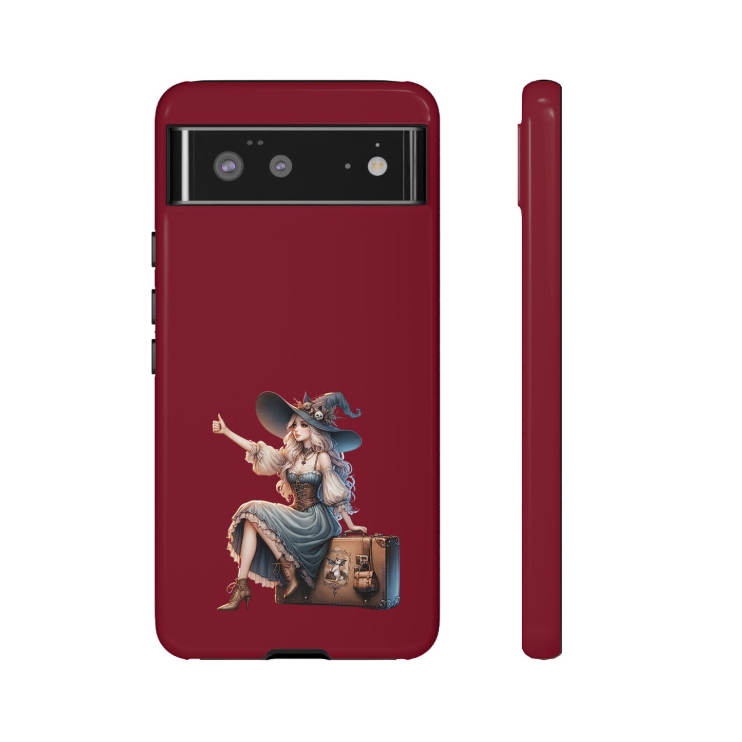 Witchy Phone Case - Magical, Durable - Halloween Gift, Cosplay Accessory, Cute Witch Design