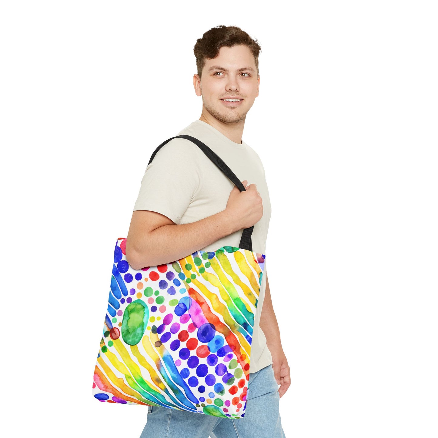 Colorful Abstract Tote Bag, Beach Bag, Shopping Bag, Summer Accessory