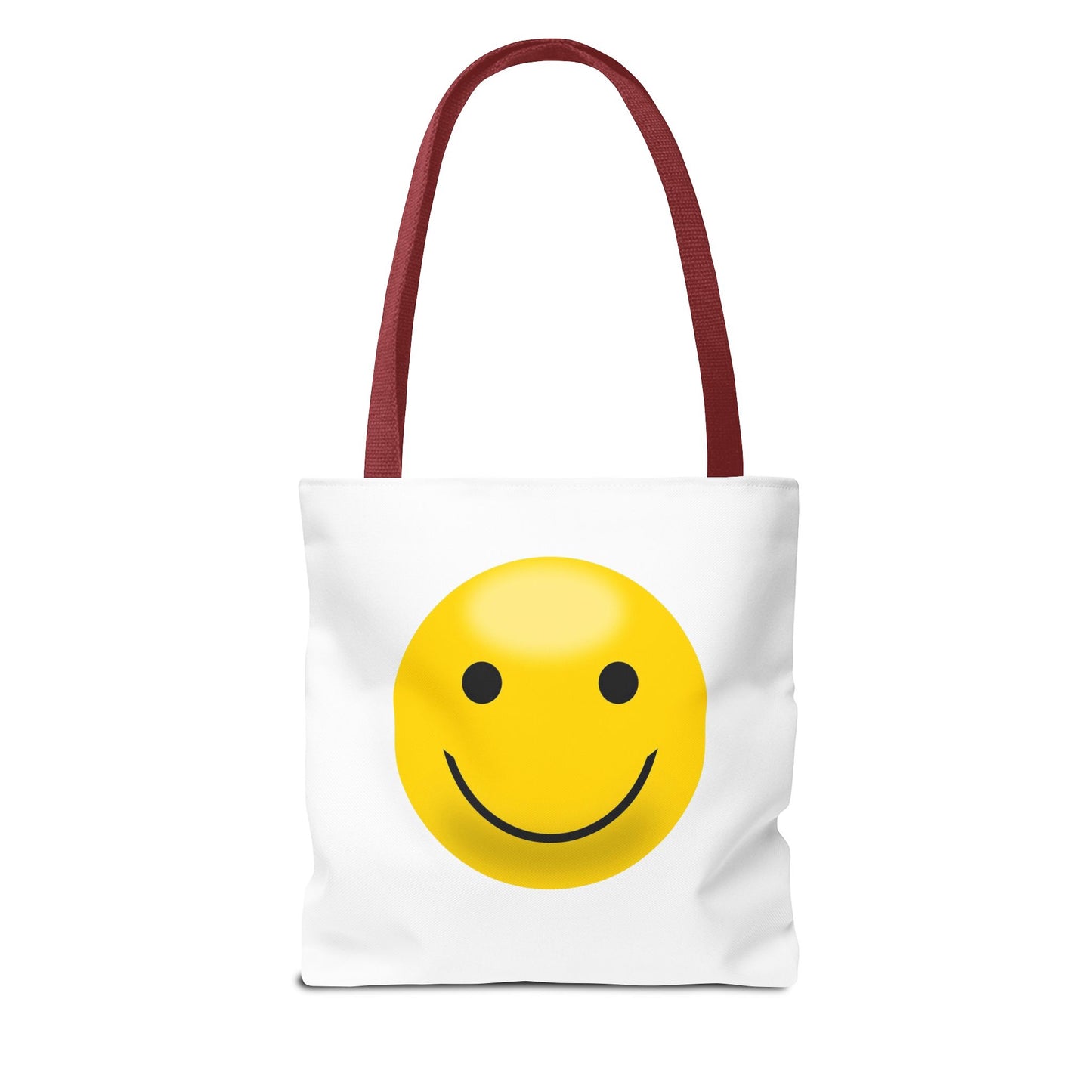 Smiley Face Tote Bag, Eco-Friendly Shopping Bag, Fun Beach Bag, Gift for Teens, Happy Tote for Everyday Use