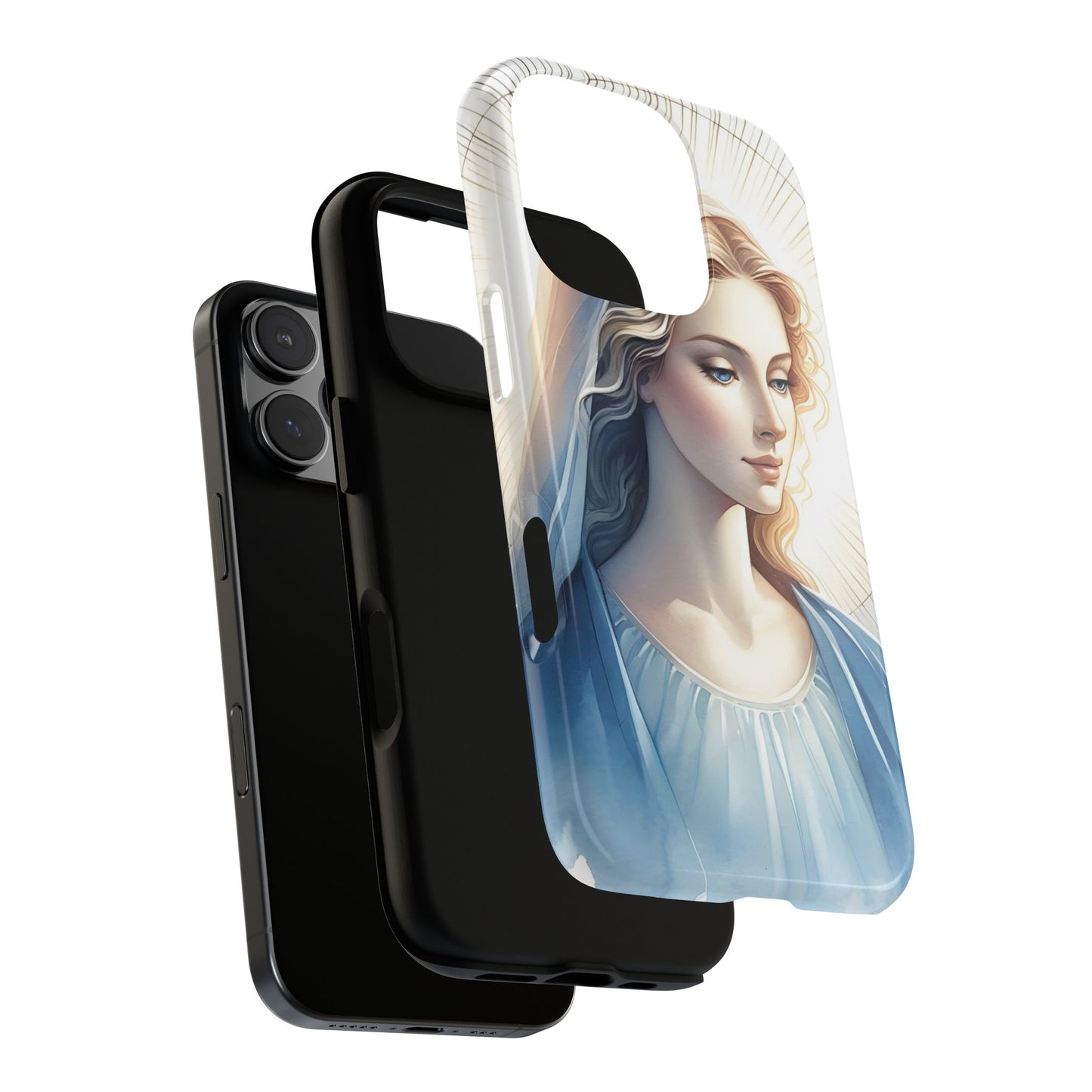 Beautiful Mary Phone Case, Tough Phone Case, Inspirational Tech Accessory, Gift for Her, Religious Phone Cover